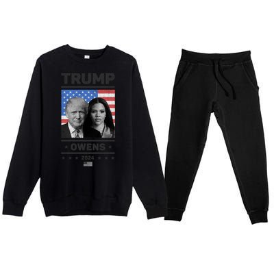 President Donald Trump And Vice President Candace Owens 2024 Gift Premium Crewneck Sweatsuit Set