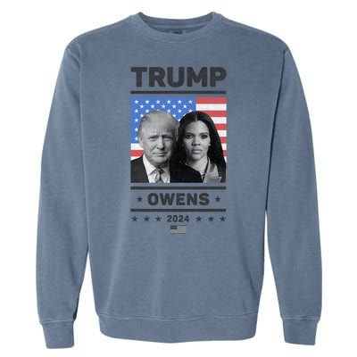 President Donald Trump And Vice President Candace Owens 2024 Gift Garment-Dyed Sweatshirt