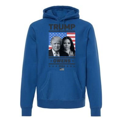 President Donald Trump And Vice President Candace Owens 2024 Gift Premium Hoodie