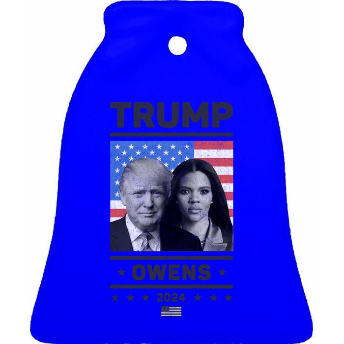 President Donald Trump And Vice President Candace Owens 2024 Gift Ceramic Bell Ornament