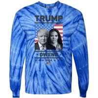 President Donald Trump And Vice President Candace Owens 2024 Gift Tie-Dye Long Sleeve Shirt