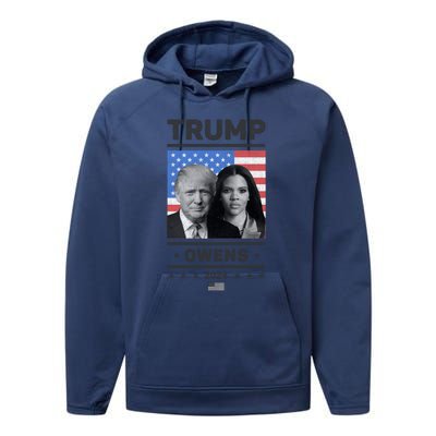 President Donald Trump And Vice President Candace Owens 2024 Gift Performance Fleece Hoodie