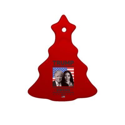 President Donald Trump And Vice President Candace Owens 2024 Gift Ceramic Tree Ornament