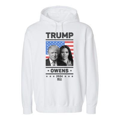 President Donald Trump And Vice President Candace Owens 2024 Gift Garment-Dyed Fleece Hoodie