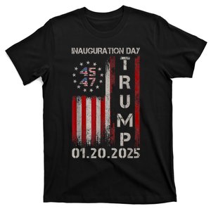 President Donald Trump Inauguration Day 2025 American Flag T-Shirt