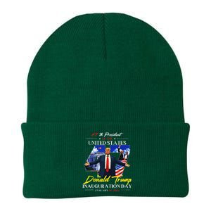 President Donald Trump Inauguration Day 2025 47th Usa Flag Knit Cap Winter Beanie