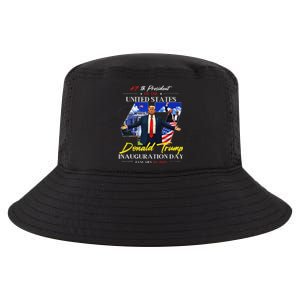 President Donald Trump Inauguration Day 2025 47th Usa Flag Cool Comfort Performance Bucket Hat