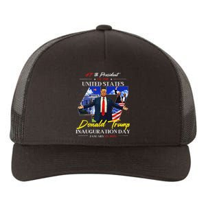 President Donald Trump Inauguration Day 2025 47th Usa Flag Yupoong Adult 5-Panel Trucker Hat