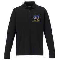 President Donald Trump Inauguration Day 2025 47th Usa Flag Performance Long Sleeve Polo