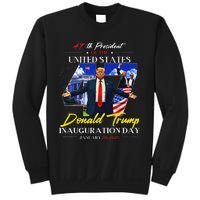 President Donald Trump Inauguration Day 2025 47th Usa Flag Sweatshirt