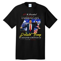 President Donald Trump Inauguration Day 2025 47th Usa Flag Tall T-Shirt