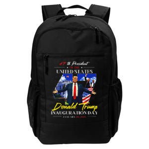 President Donald Trump Inauguration Day 2025 47th Usa Flag Daily Commute Backpack