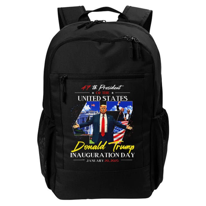 President Donald Trump Inauguration Day 2025 47th Usa Flag Daily Commute Backpack