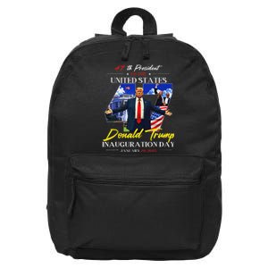 President Donald Trump Inauguration Day 2025 47th Usa Flag 16 in Basic Backpack