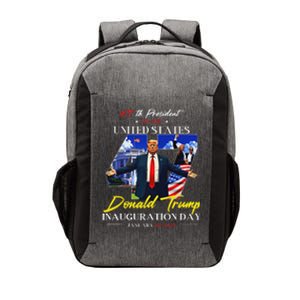 President Donald Trump Inauguration Day 2025 47th Usa Flag Vector Backpack