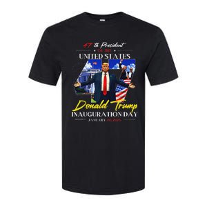 President Donald Trump Inauguration Day 2025 47th Usa Flag Softstyle CVC T-Shirt