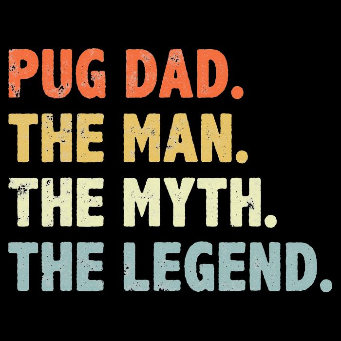Pug dad The Man Myth Legend Father’s day gift for Papa Cooling Performance Crew T-Shirt
