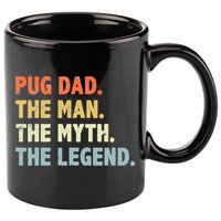 Pug dad The Man Myth Legend Father’s day gift for Papa 11oz C Handle Ceramic Mug