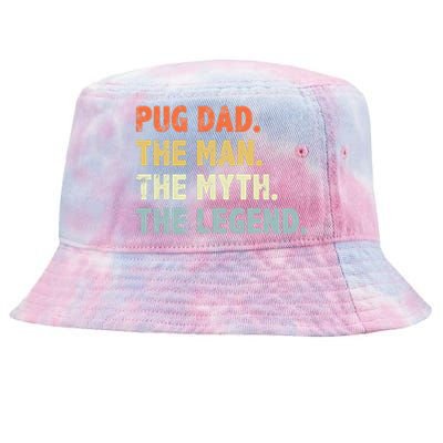 Pug dad The Man Myth Legend Father’s day gift for Papa Tie-Dyed Bucket Hat