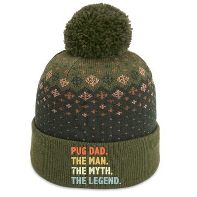 Pug dad The Man Myth Legend Father’s day gift for Papa The Baniff Cuffed Pom Beanie