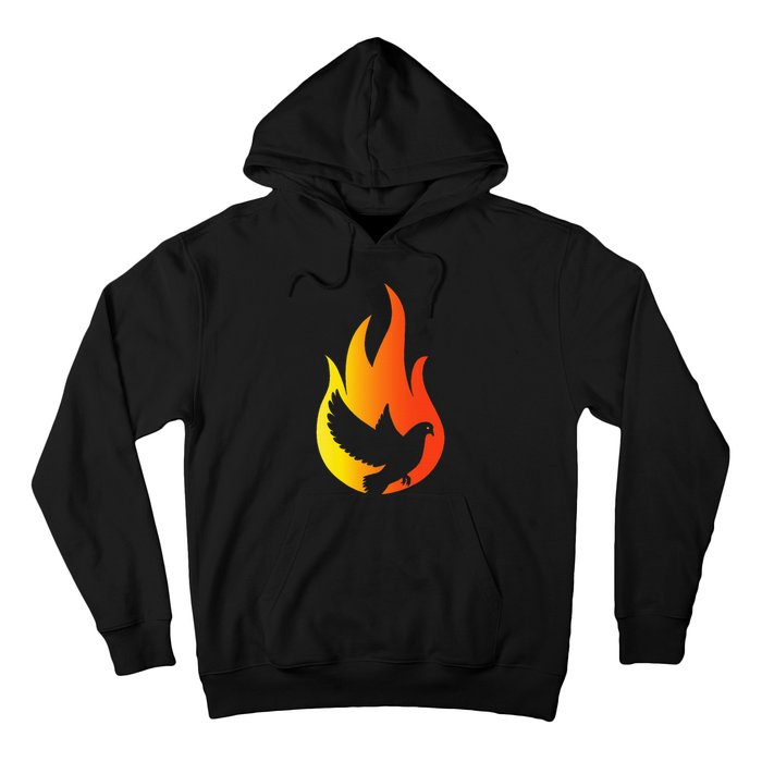 Pentecost Doves Tongues Fire Flame Holy Spirit Catholic Hoodie