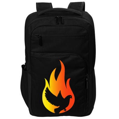 Pentecost Doves Tongues Fire Flame Holy Spirit Catholic Impact Tech Backpack