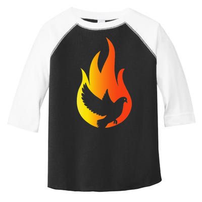 Pentecost Doves Tongues Fire Flame Holy Spirit Catholic Toddler Fine Jersey T-Shirt