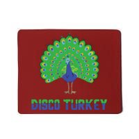 Peacock Disco Turkey Vintage Funny Animal Pun Mousepad