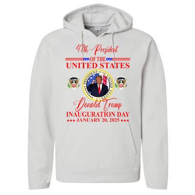 President Donald Trump Inauguration Day 2025 Performance Fleece Hoodie