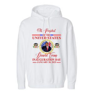 President Donald Trump Inauguration Day 2025 Garment-Dyed Fleece Hoodie