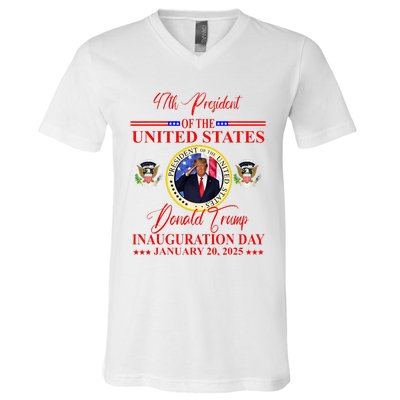 President Donald Trump Inauguration Day 2025 V-Neck T-Shirt