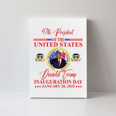 President Donald Trump Inauguration Day 2025 Canvas