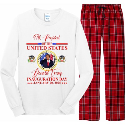 President Donald Trump Inauguration Day 2025 Long Sleeve Pajama Set