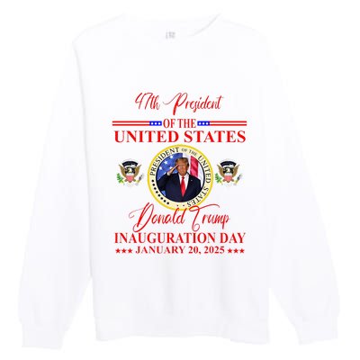 President Donald Trump Inauguration Day 2025 Premium Crewneck Sweatshirt