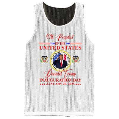 President Donald Trump Inauguration Day 2025 Mesh Reversible Basketball Jersey Tank