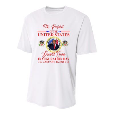 President Donald Trump Inauguration Day 2025 Youth Performance Sprint T-Shirt