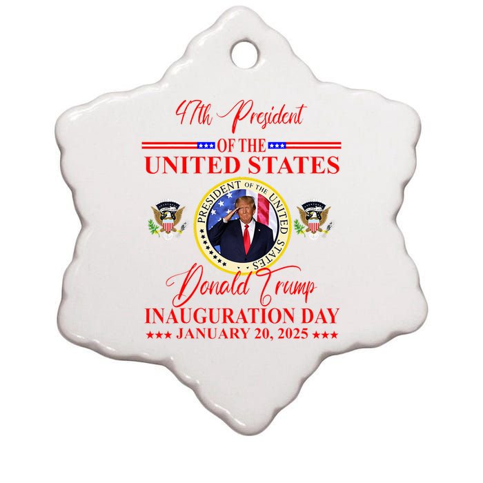 President Donald Trump Inauguration Day 2025 Ceramic Star Ornament