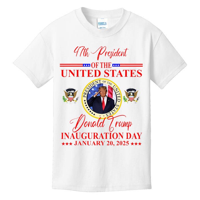 President Donald Trump Inauguration Day 2025 Kids T-Shirt