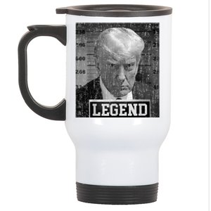 President Donald Trump Mugshot 2024 Not Guilty Supporter Stainless Steel Travel Mug