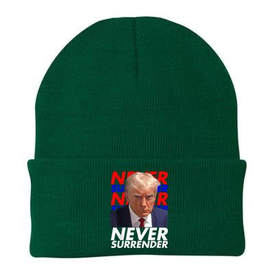 President Donald Trump 2024 Never Surrender Fingerprint USA Knit Cap Winter Beanie