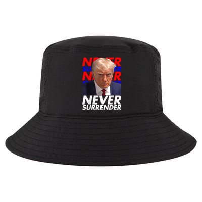 President Donald Trump 2024 Never Surrender Fingerprint USA Cool Comfort Performance Bucket Hat