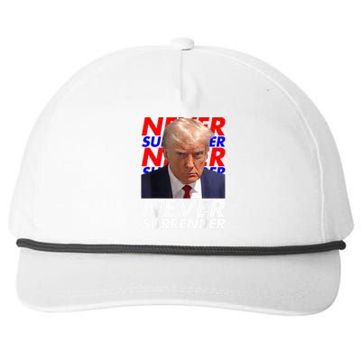 President Donald Trump 2024 Never Surrender Fingerprint USA Snapback Five-Panel Rope Hat