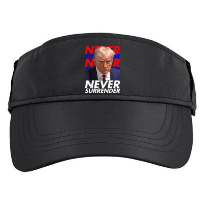 President Donald Trump 2024 Never Surrender Fingerprint USA Adult Drive Performance Visor