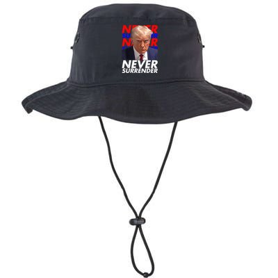 President Donald Trump 2024 Never Surrender Fingerprint USA Legacy Cool Fit Booney Bucket Hat