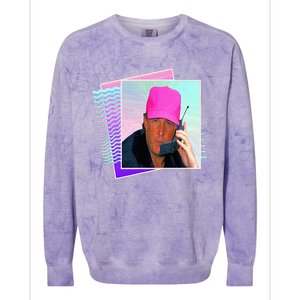 President Donald Trump Retro 80s 90s Graphic Colorblast Crewneck Sweatshirt