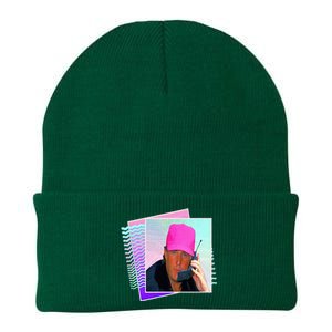 President Donald Trump Retro 80s 90s Graphic Knit Cap Winter Beanie