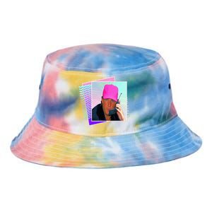 President Donald Trump Retro 80s 90s Graphic Tie Dye Newport Bucket Hat