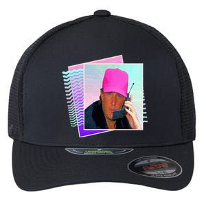 President Donald Trump Retro 80s 90s Graphic Flexfit Unipanel Trucker Cap