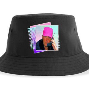 President Donald Trump Retro 80s 90s Graphic Sustainable Bucket Hat