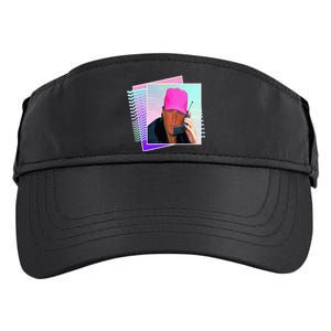 President Donald Trump Retro 80s 90s Graphic Adult Drive Performance Visor